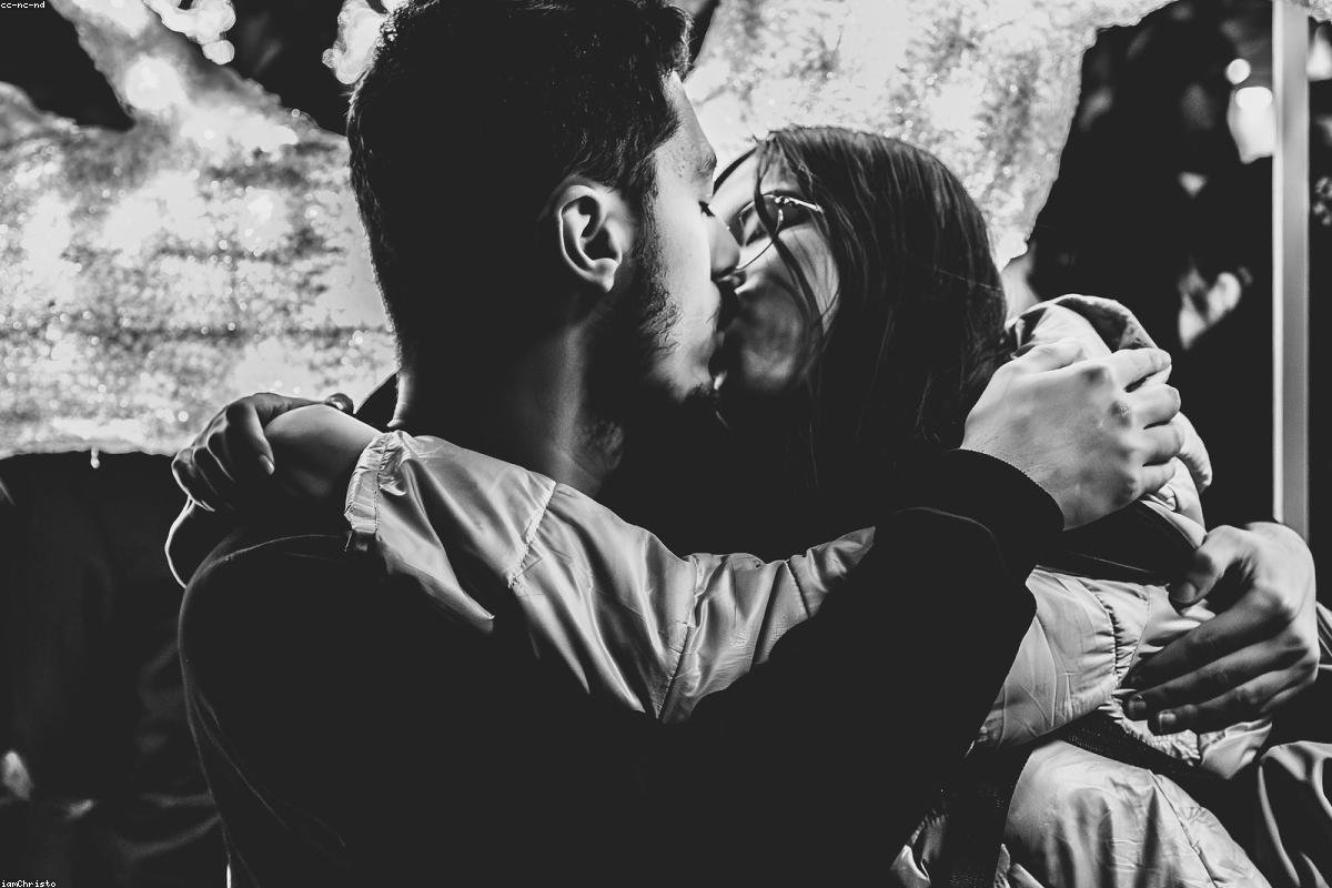 Eye contact romantic connection